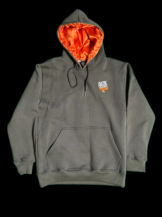 “War Ready” Olive silk lined Hoodie ( Pre-Order)
