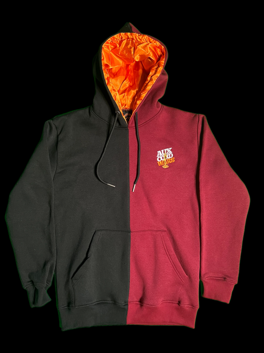 “1869” Black/Maroon silk lined Hoodie
